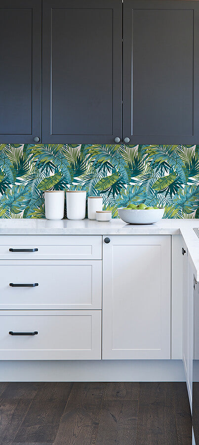 bangalow-tropical-palm-peel-and-stick-wallpaper-york-wallcoverings-ms6135 - York Wallcoverings Wallpaper