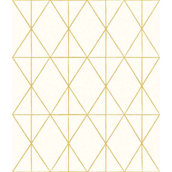 Lennon Gold Geo Peel & Stick Wallpaper - York Wallcoverings - MS6138 - York Wallcoverings Wallpaper