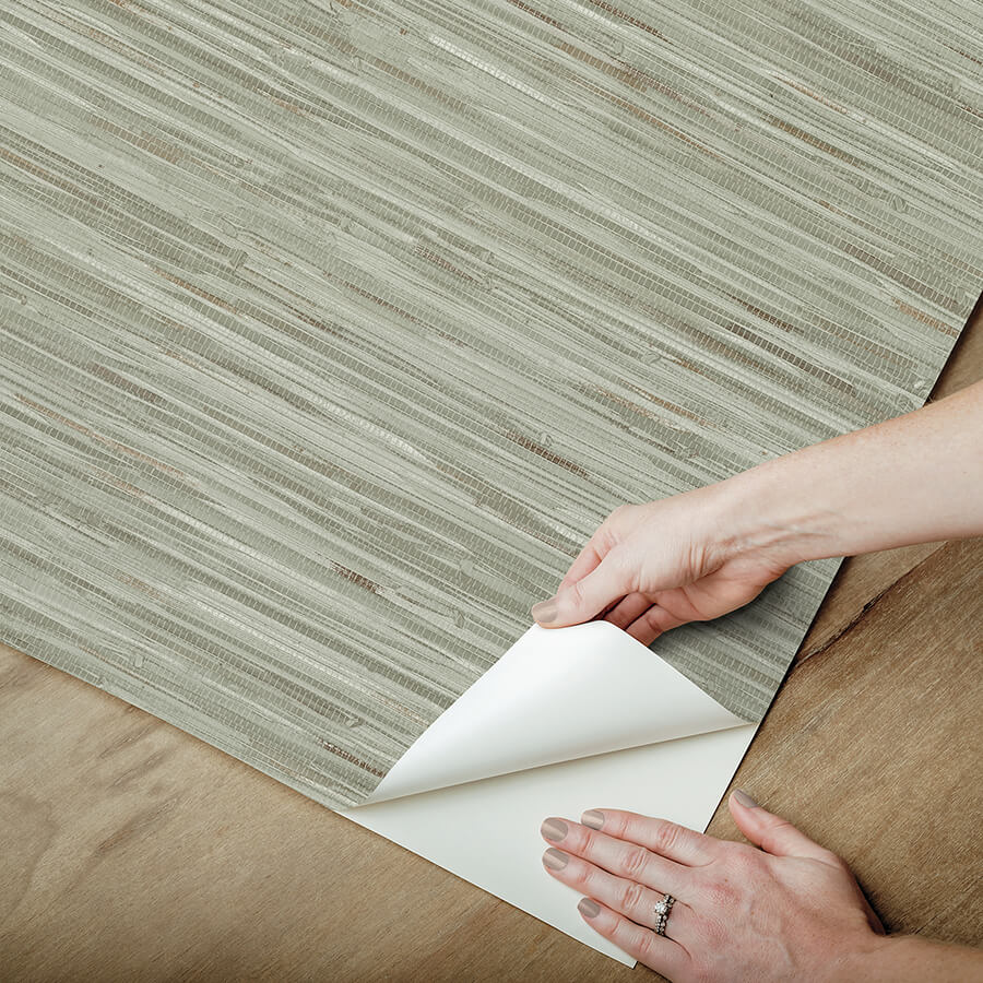 green-grassweave-peel-and-stick-wallpaper-york-wallcoverings-nus4993 - York Wallcoverings Wallpaper
