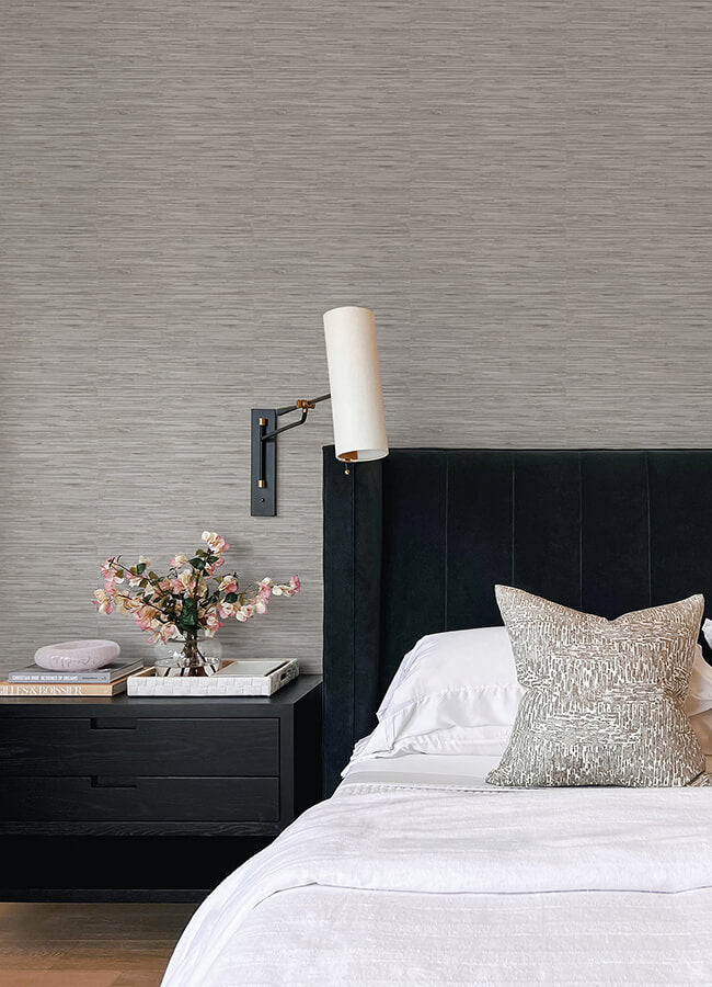 grey-grassweave-peel-and-stick-wallpaper-york-wallcoverings-nus4994 - York Wallcoverings Wallpaper