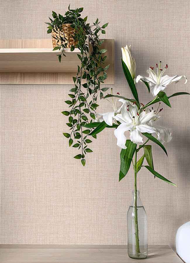 Peach Lansdowne Peel and Stick Wallpaper - York Wallcoverings - NUS4996 - York Wallcoverings Wallpaper