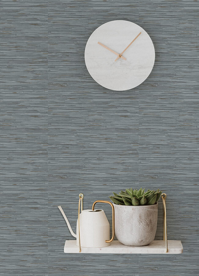 blue-grassweave-peel-and-stick-wallpaper-york-wallcoverings-nus4991 - York Wallcoverings Wallpaper
