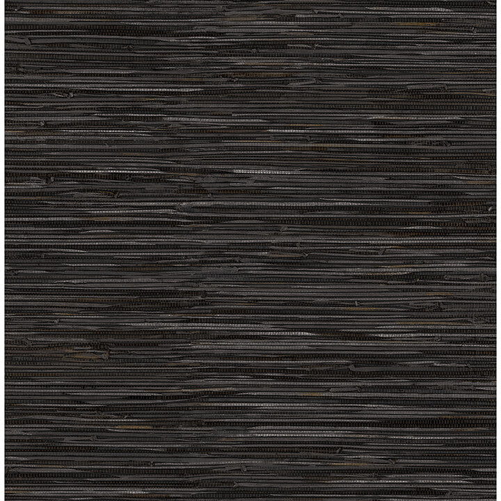 black-grassweave-peel-and-stick-wallpaper-york-wallcoverings-nus4992 - York Wallcoverings Wallpaper