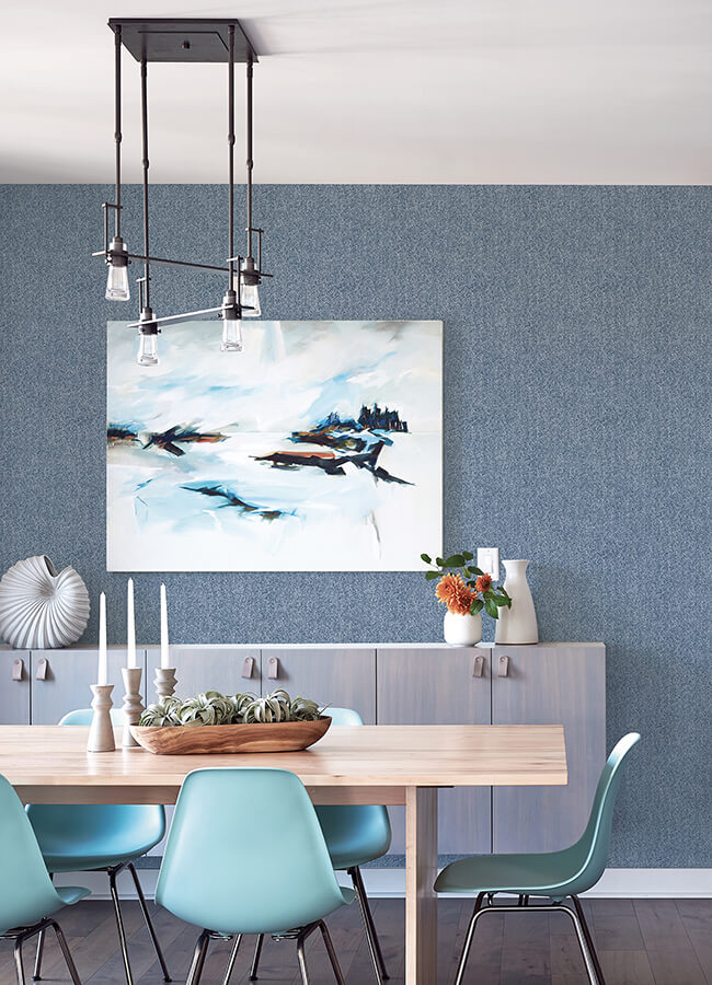 navy-ashland-peel-and-stick-wallpaper-york-wallcoverings-nus5003 - York Wallcoverings Wallpaper