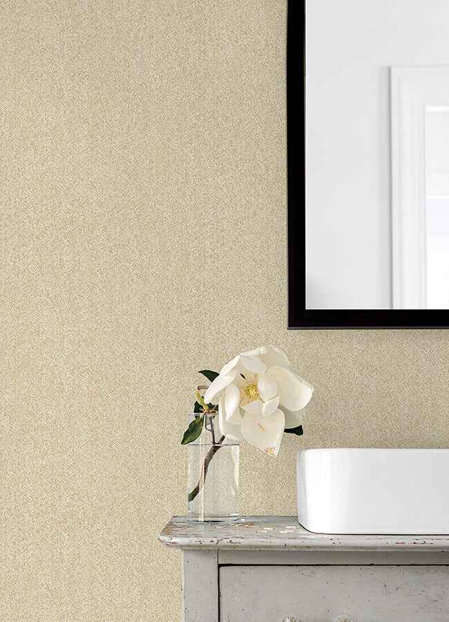 Yellow Ashland Peel and Stick Wallpaper - York Wallcoverings - NUS5004 - York Wallcoverings Wallpaper