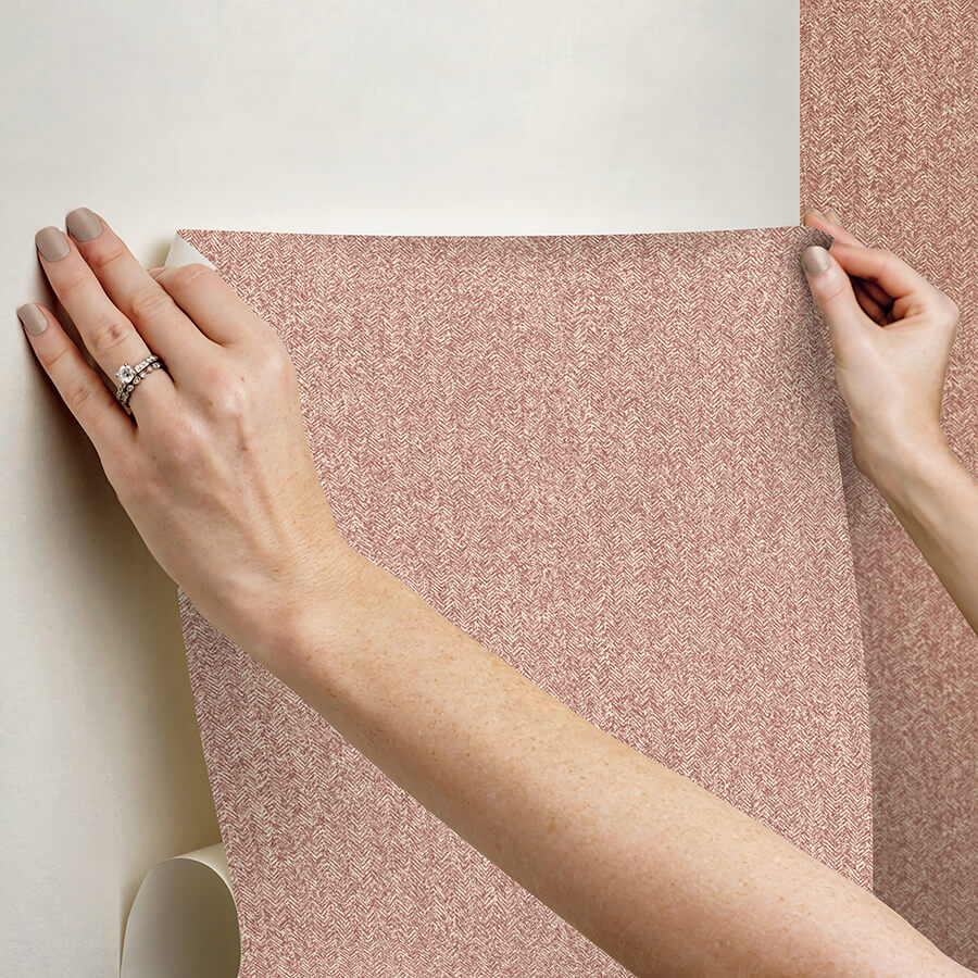 terracotta-ashland-peel-and-stick-wallpaper-york-wallcoverings-nus5005 - York Wallcoverings Wallpaper