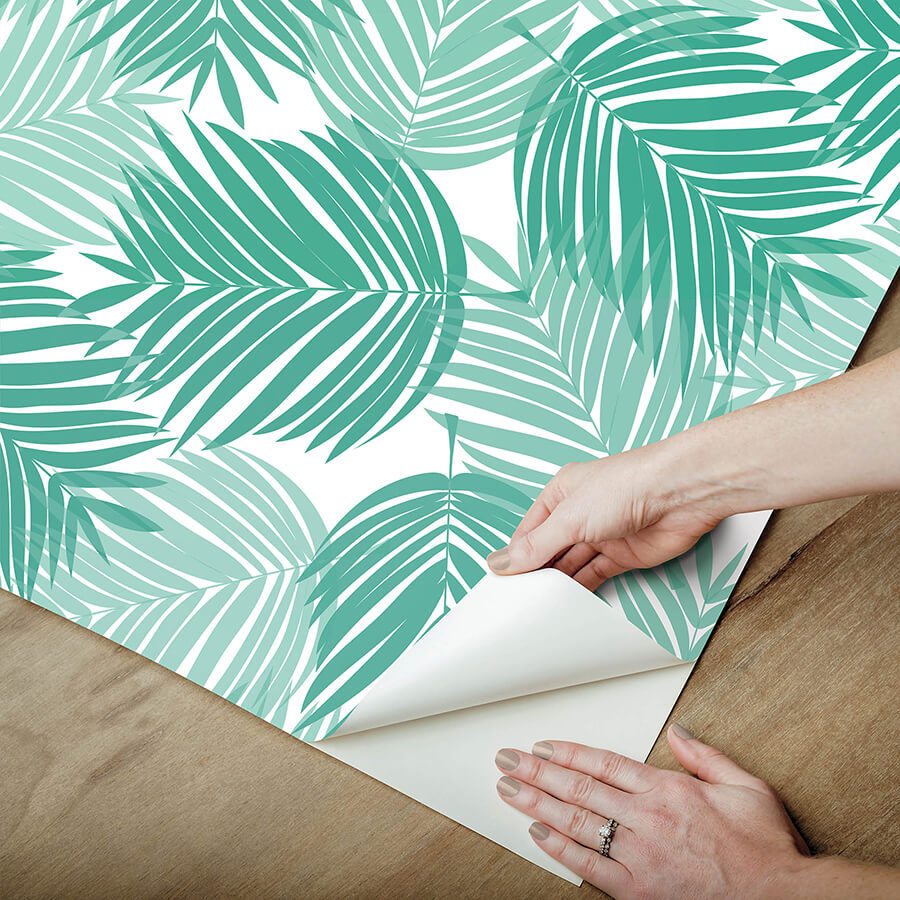 palm-leaf-stay-palm-leaf-peel-and-stick-wallpaper-york-wallcoverings-pp4697 - York Wallcoverings Wallpaper