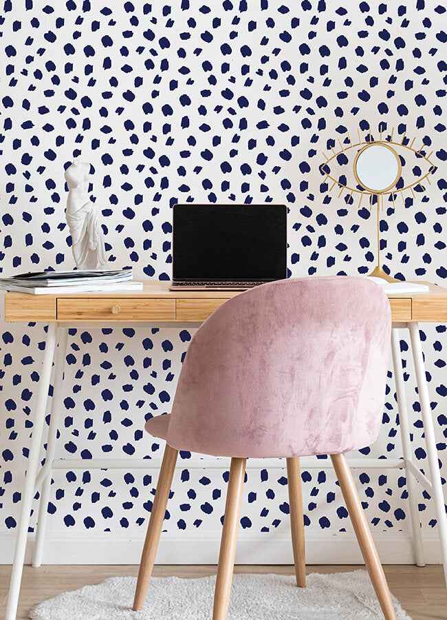 Polka Dot Spot the Fun Polka Dots Peel and Stick Wallpaper - York Wallcoverings - PP4700 - York Wallcoverings Wallpaper