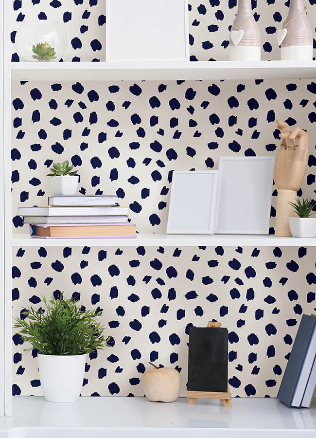 polka-dot-spot-the-fun-polka-dots-peel-and-stick-wallpaper-york-wallcoverings-pp4700 - York Wallcoverings Wallpaper