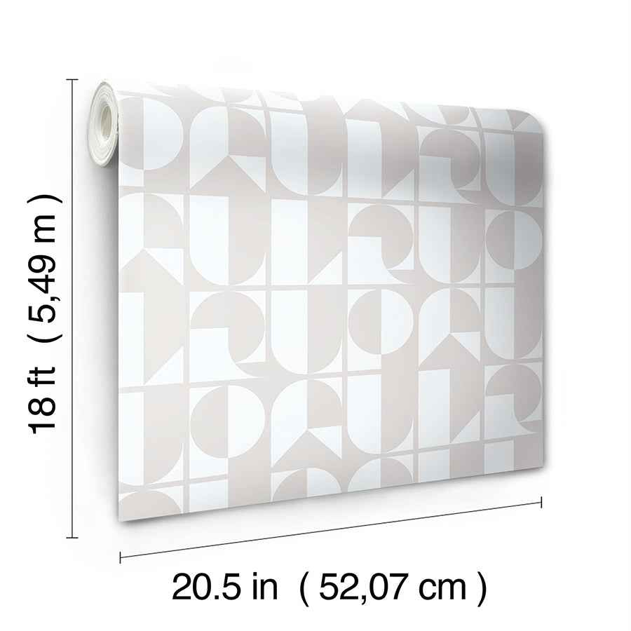 Ghost Grey Rudeco Peel and Stick Wallpaper - York Wallcoverings - RPS6140 - York Wallcoverings Wallpaper