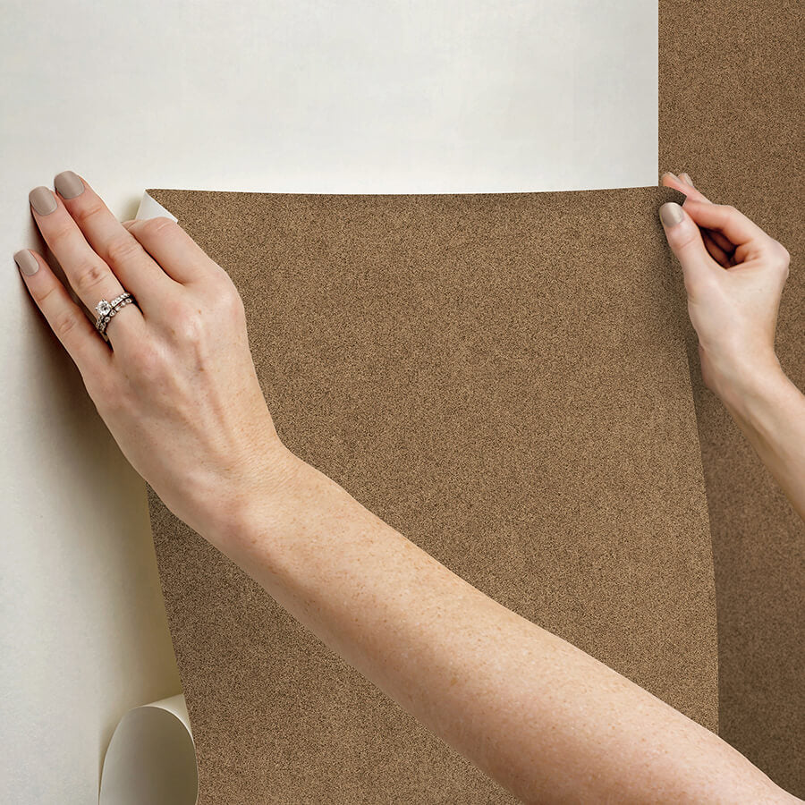 khaki-rusuede-peel-and-stick-wallpaper-york-wallcoverings-rps6152 - York Wallcoverings Wallpaper
