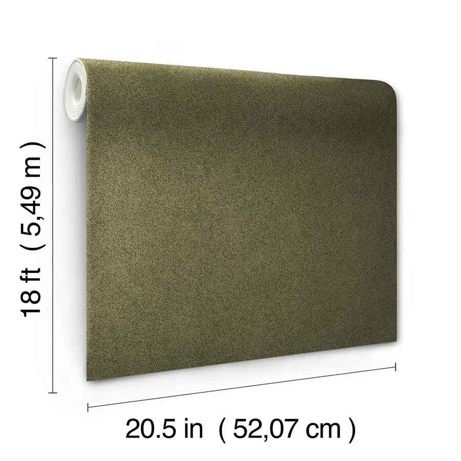 Olive Green Rusuede Peel and Stick Wallpaper - York Wallcoverings - RPS6153 - York Wallcoverings Wallpaper