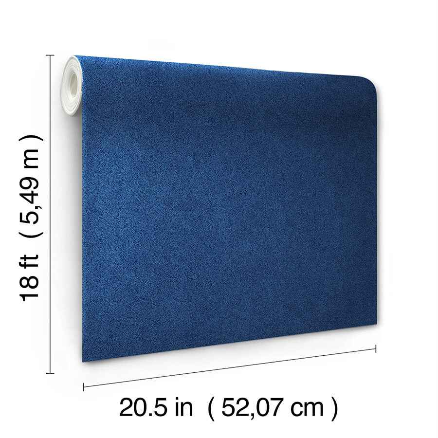 Azure Blue Rusuede Peel and Stick Wallpaper - York Wallcoverings - RPS6154 - York Wallcoverings Wallpaper