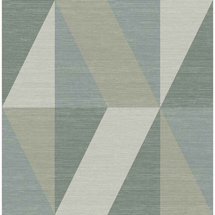 winslow-green-geometric-faux-grasscloth-wallpaper-york-wallcoverings-4141-27106 - York Wallcoverings Wallpaper