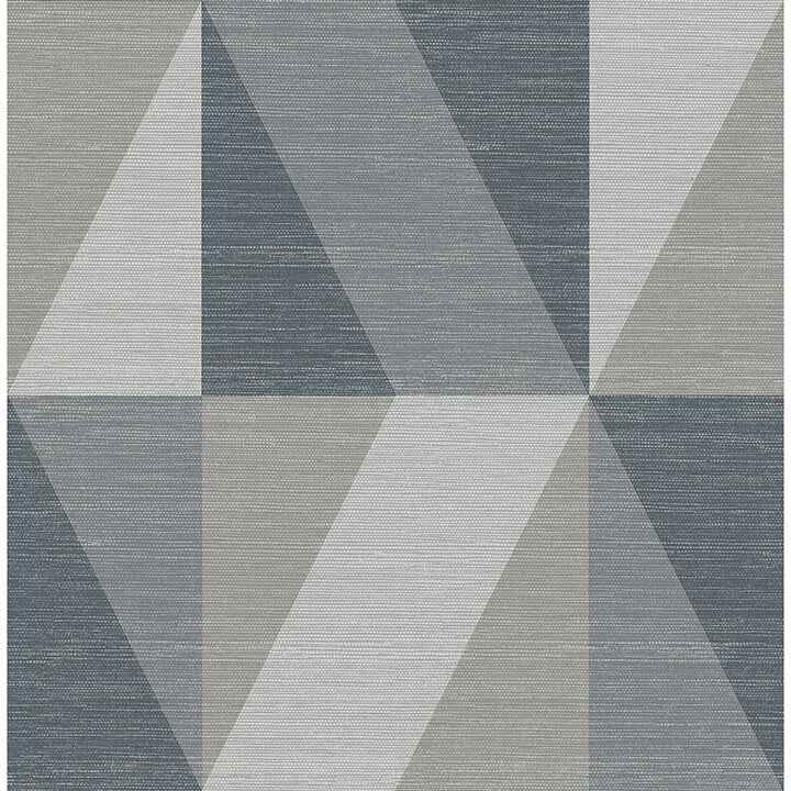 winslow-slate-geometric-faux-grasscloth-wallpaper-york-wallcoverings-4141-27109 - York Wallcoverings Wallpaper