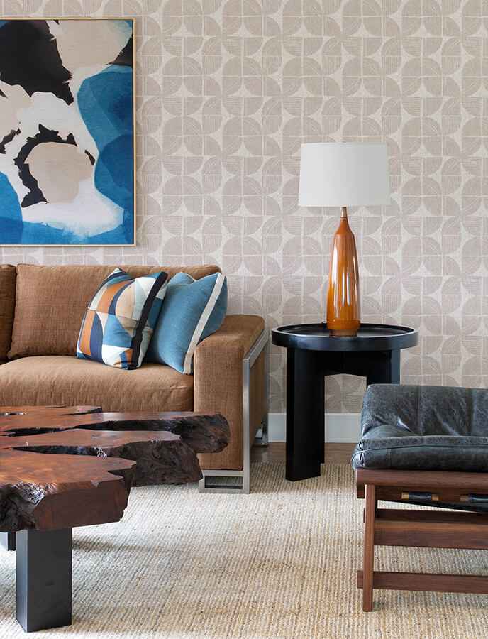 baxter-bone-semicircle-mosaic-wallpaper-york-wallcoverings-4141-27111 - York Wallcoverings Wallpaper