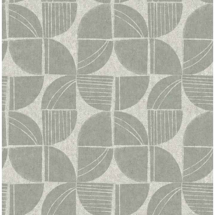 Baxter Sea Green Semicircle Mosaic Wallpaper - York Wallcoverings - 4141-27113 - York Wallcoverings Wallpaper