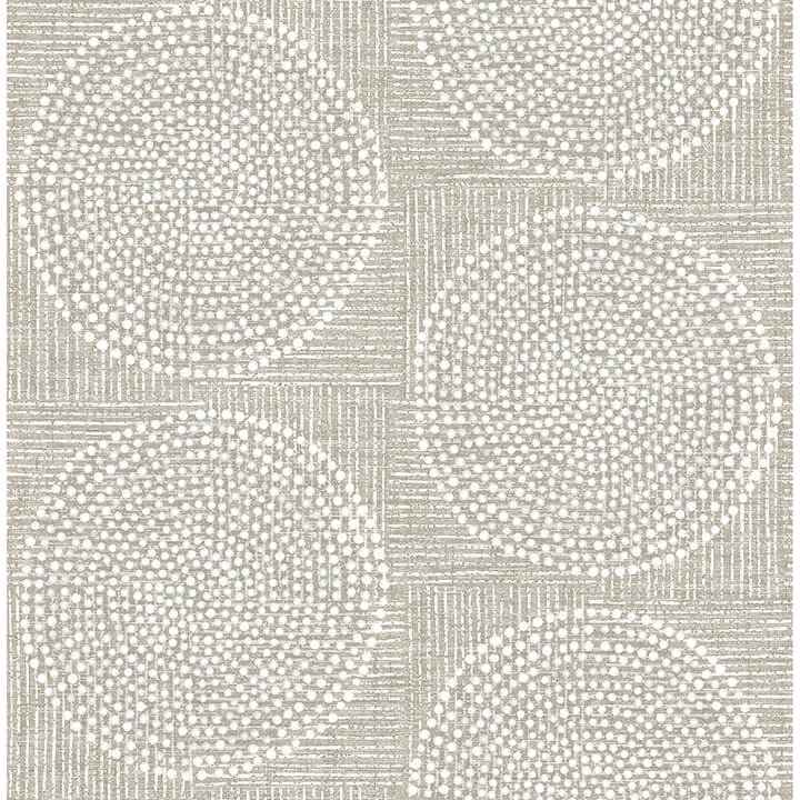 Salma Beige Medallion Wallpaper - York Wallcoverings - 4141-27120