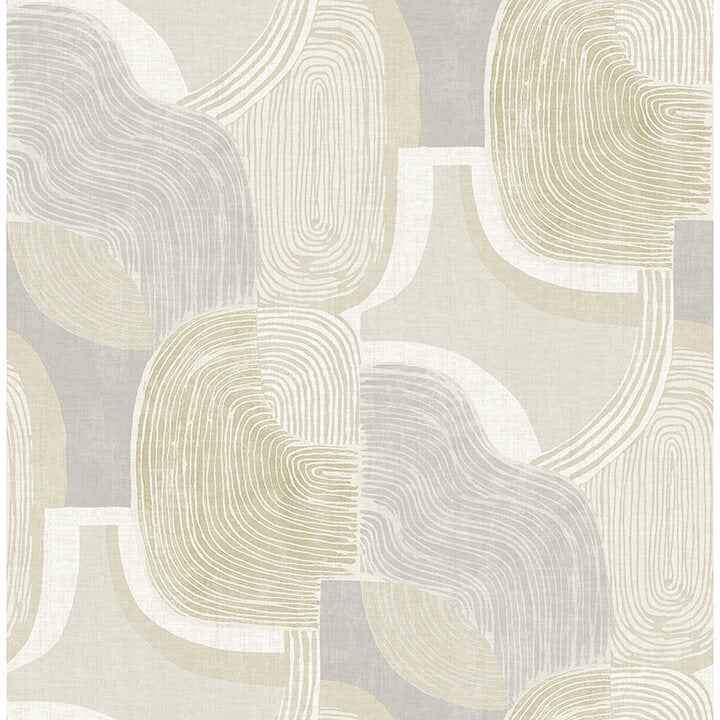 hollace-honey-geometric-wallpaper-york-wallcoverings-4141-27129 - York Wallcoverings Wallpaper