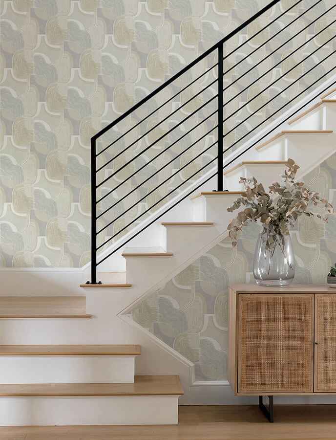 hollace-honey-geometric-wallpaper-york-wallcoverings-4141-27129 - York Wallcoverings Wallpaper