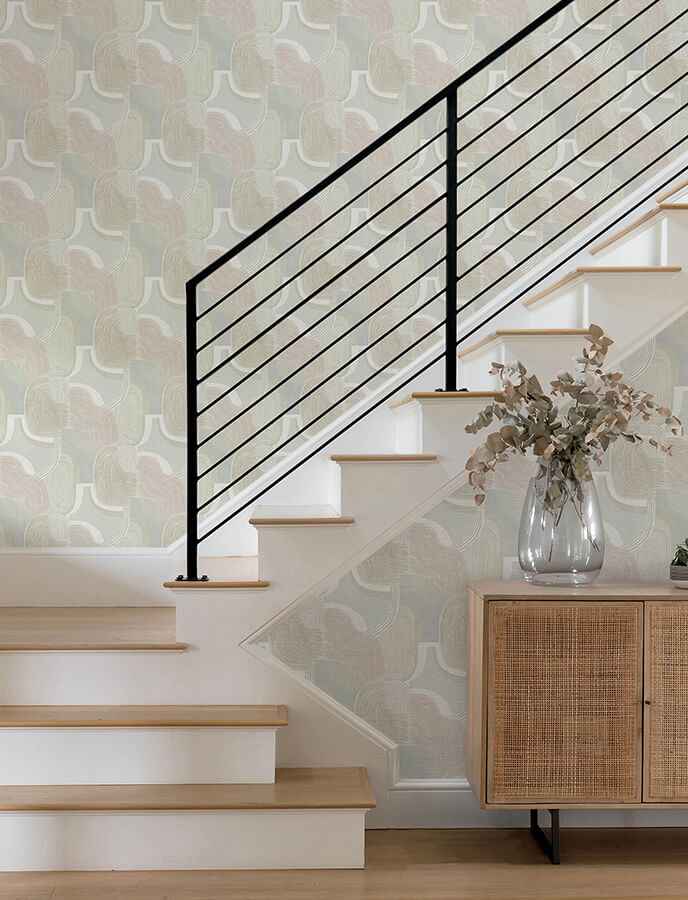 hollace-mauve-geometric-wallpaper-york-wallcoverings-4141-27130 - York Wallcoverings Wallpaper