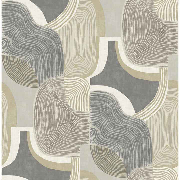 hollace-slate-geometric-wallpaper-york-wallcoverings-4141-27132 - York Wallcoverings Wallpaper
