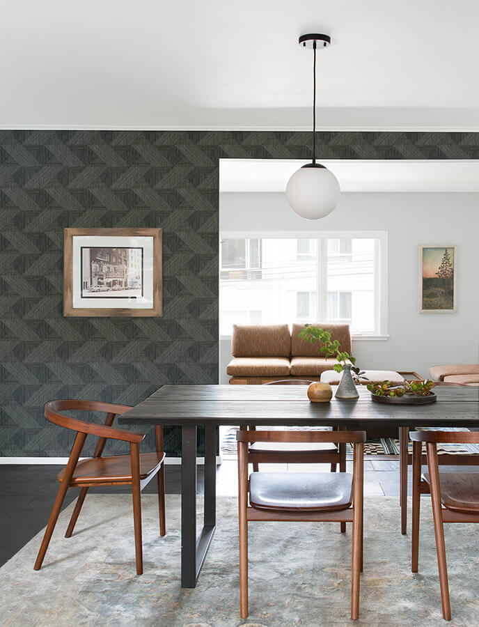 presley-black-tessellation-wallpaper-york-wallcoverings-4141-27133 - York Wallcoverings Wallpaper