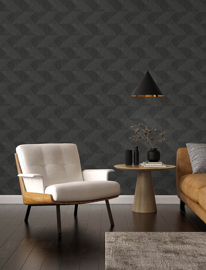 presley-black-tessellation-wallpaper-york-wallcoverings-4141-27133 - York Wallcoverings Wallpaper