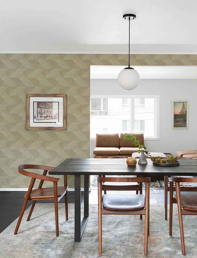 presley-coffee-tessellation-wallpaper-york-wallcoverings-4141-27134 - York Wallcoverings Wallpaper