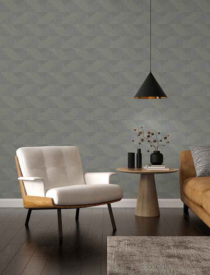 presley-slate-tessellation-wallpaper-york-wallcoverings-4141-27136 - York Wallcoverings Wallpaper