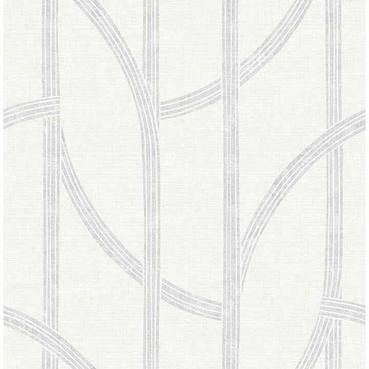 harlow-silver-curved-contours-wallpaper-york-wallcoverings-4141-27138 - York Wallcoverings Wallpaper