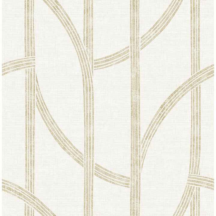 harlow-gold-curved-contours-wallpaper-york-wallcoverings-4141-27139 - York Wallcoverings Wallpaper