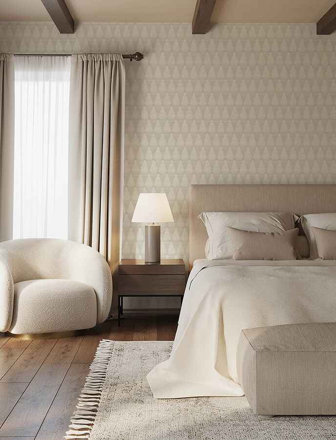 mirko-grey-ogee-wallpaper-york-wallcoverings-4141-27145 - York Wallcoverings Wallpaper