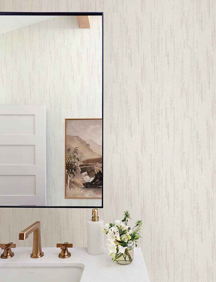 baris-rose-gold-stipple-stripe-wallpaper-york-wallcoverings-4141-27147 - York Wallcoverings Wallpaper