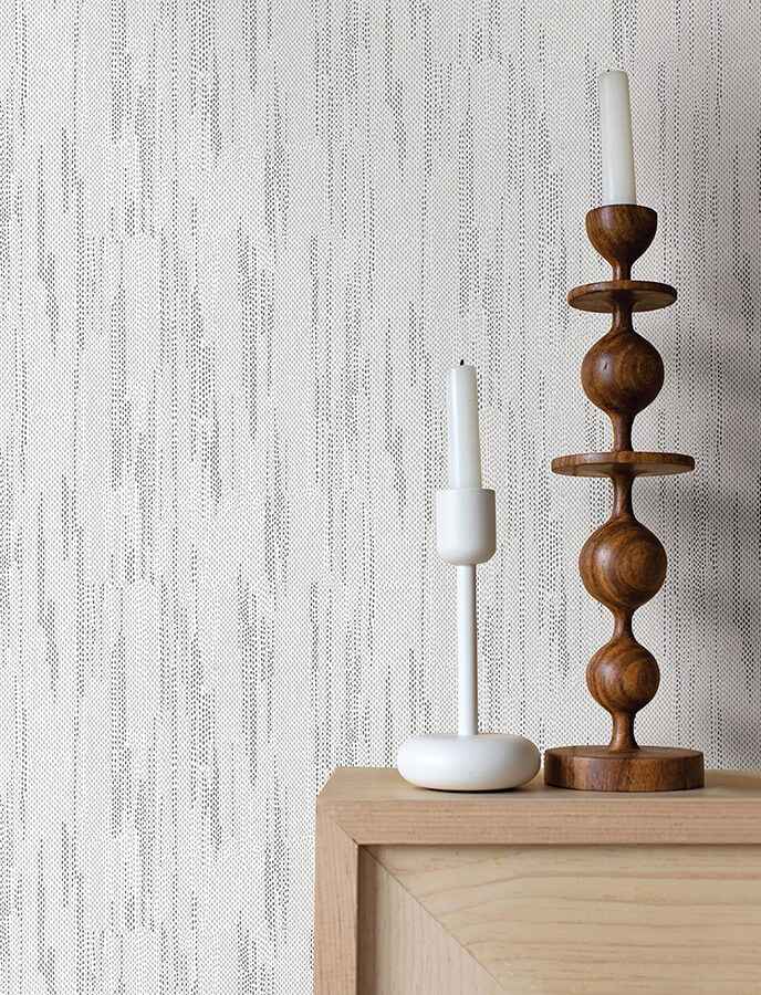 Baris Charcoal Stipple Stripe Wallpaper - York Wallcoverings - 4141-27151 - York Wallcoverings Wallpaper