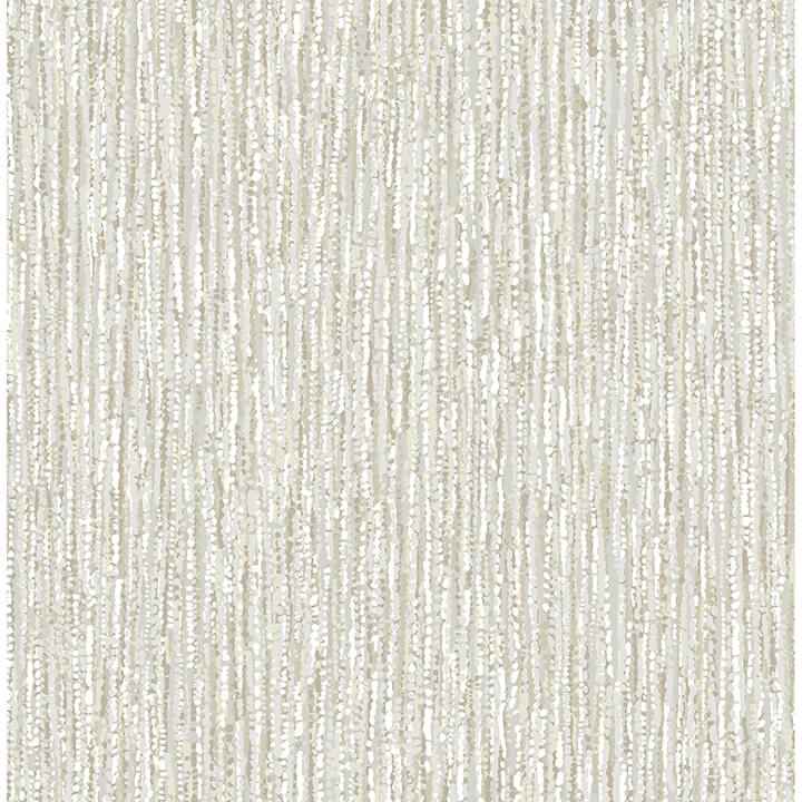 Corliss Neutral Beaded Strands Wallpaper - York Wallcoverings - 4141-27152