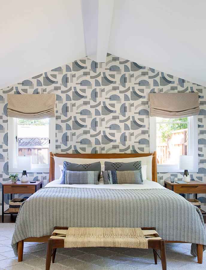 fulton-blue-shapes-wallpaper-york-wallcoverings-4141-27160 - York Wallcoverings Wallpaper