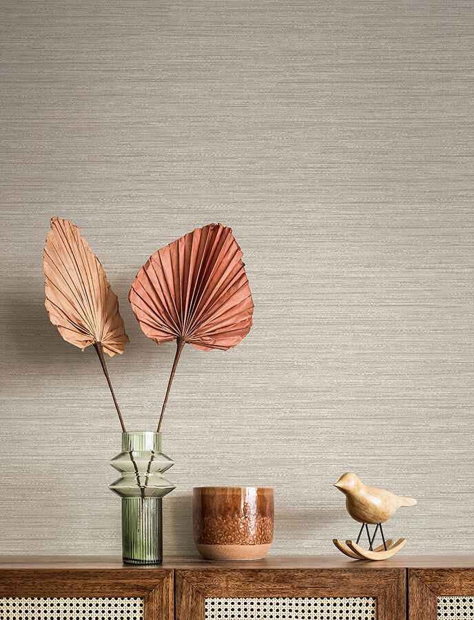 sheehan-neutral-faux-grasscloth-wallpaper-york-wallcoverings-4141-27164 - York Wallcoverings Wallpaper