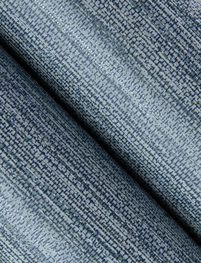 Sheehan Denim Faux Grasscloth Wallpaper - York Wallcoverings - 4141-27165 - York Wallcoverings Wallpaper