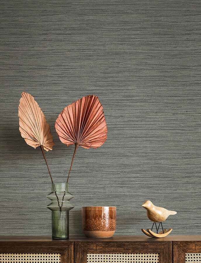 sheehan-stone-faux-grasscloth-wallpaper-york-wallcoverings-4141-27167 - York Wallcoverings Wallpaper
