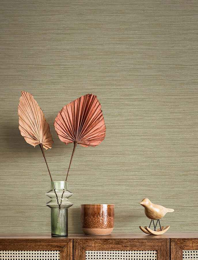 Sheehan Gold Faux Grasscloth Wallpaper - York Wallcoverings - 4141-27168 - York Wallcoverings Wallpaper