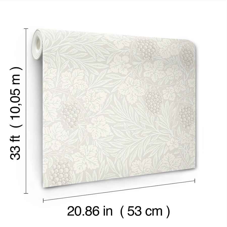 Vine White Woodland Fruits Wallpaper - York Wallcoverings - 4153-82016 - York Wallcoverings Wallpaper