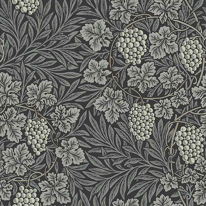Vine Denim Woodland Fruits Wallpaper - York Wallcoverings - 4153-82021