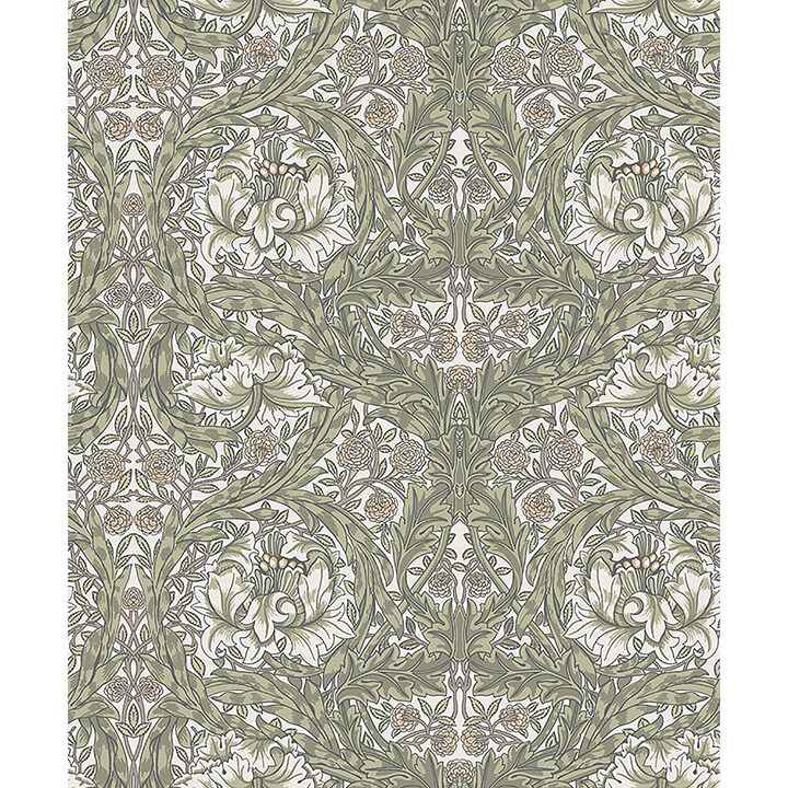 African Marigold Green Floral Wallpaper - York Wallcoverings - 4153-82023 - York Wallcoverings Wallpaper