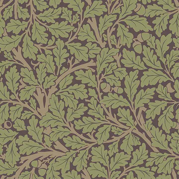 Oak Tree Plum Leaf Wallpaper - York Wallcoverings - 4153-82029 - York Wallcoverings Wallpaper
