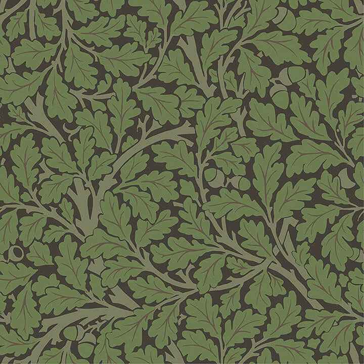 Oak Tree Black Leaf Wallpaper - York Wallcoverings - 4153-82030