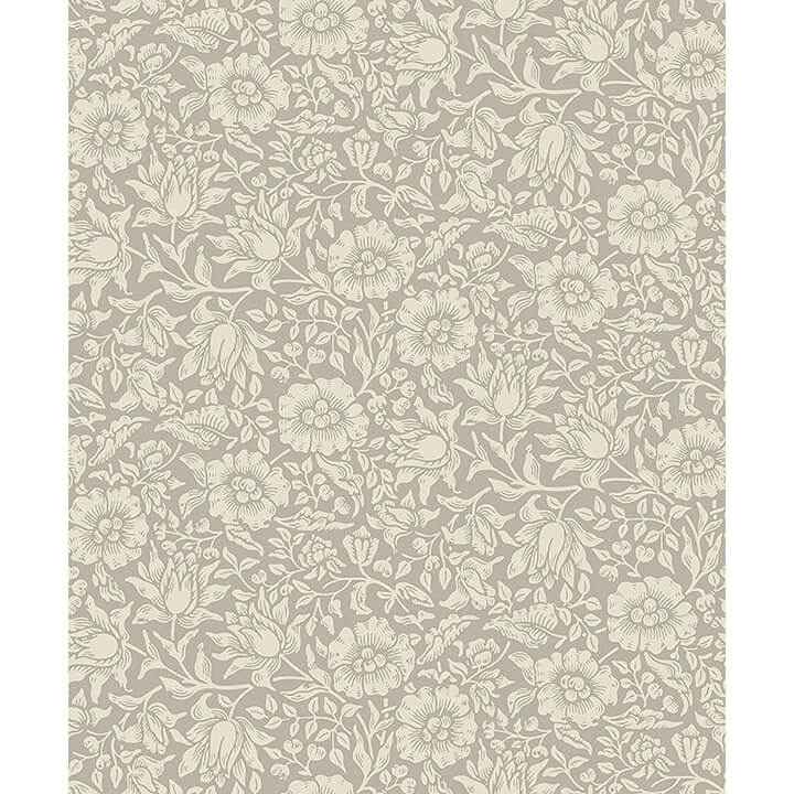 Mallow Grey Floral Vine Wallpaper - York Wallcoverings - 4153-82038 - York Wallcoverings Wallpaper