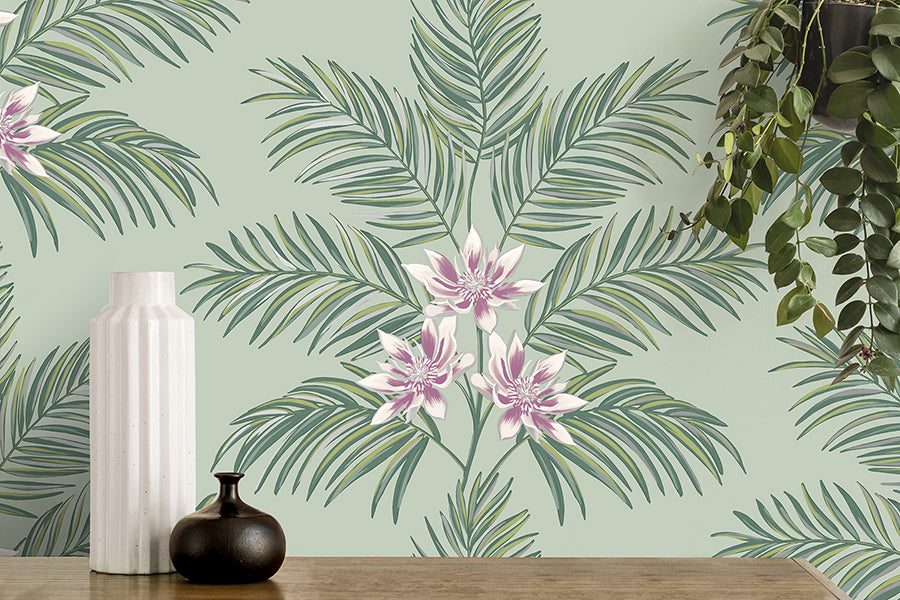 bali-sage-palm-wallpaper-york-wallcoverings-fd43278 - York Wallcoverings Wallpaper