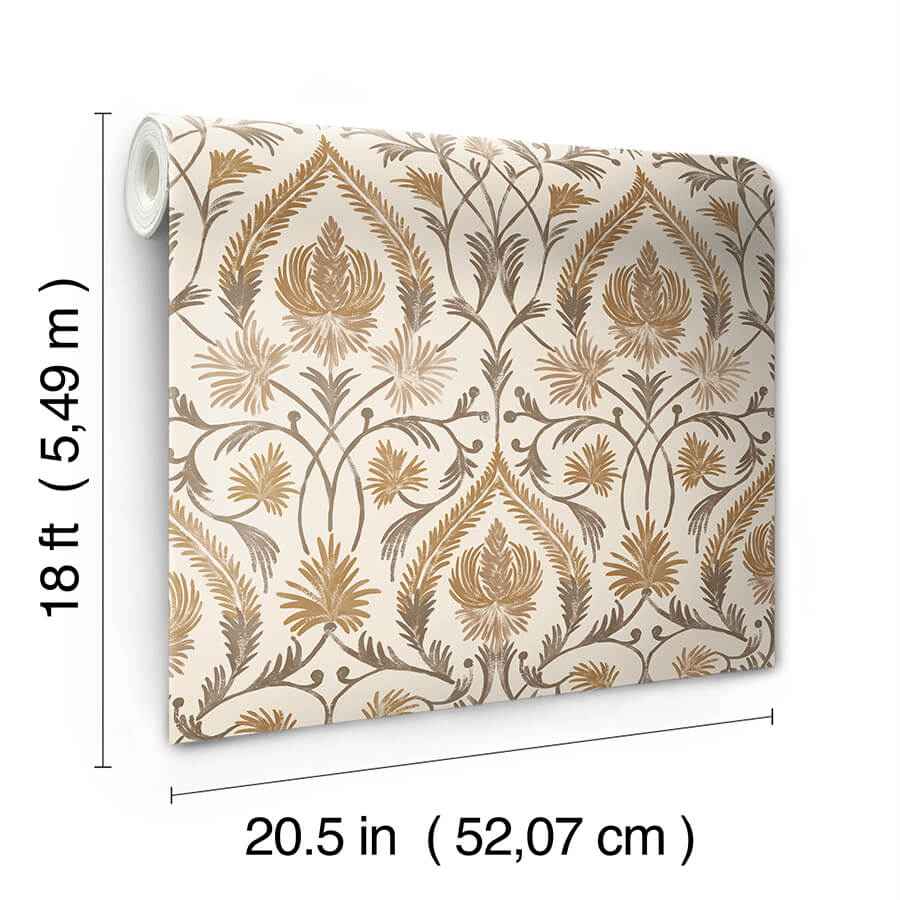 Isle Brown Peel & Stick Wallpaper - York Wallcoverings - NUS6191 - York Wallcoverings Wallpaper