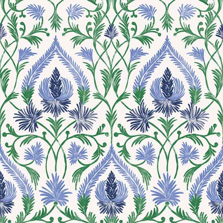 Isle Blue Peel & Stick Wallpaper - York Wallcoverings - NUS6192 - York Wallcoverings Wallpaper